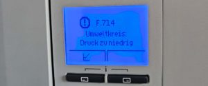 Vaillant Umweltkreis Druck niedrig F 714 Teaser