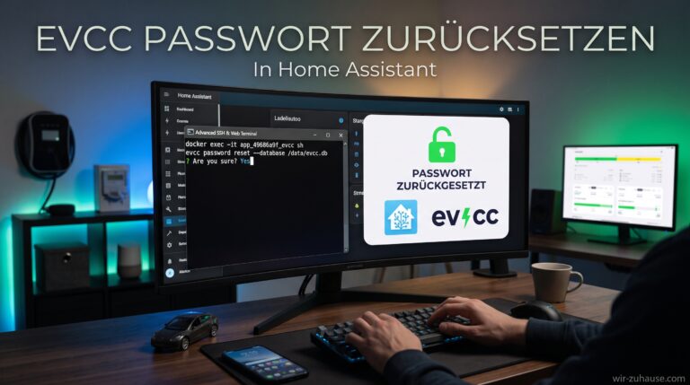 EVCC Passwort in Home Assistant zurücksetzen